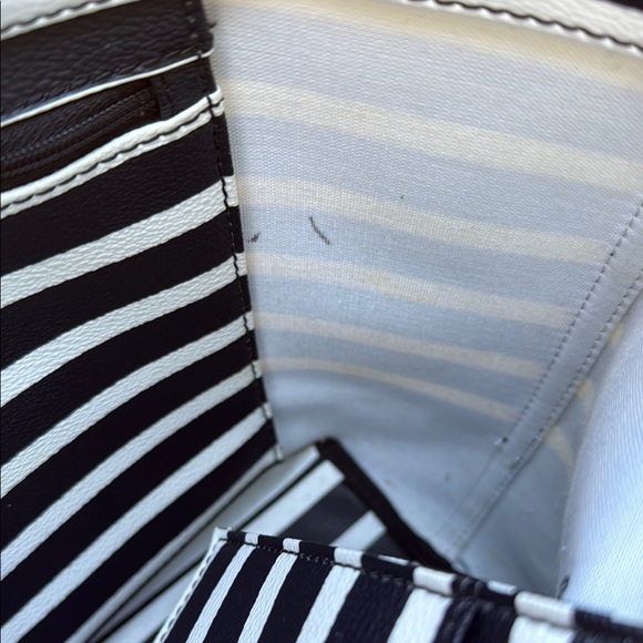 Kate Spade Black and Mint Striped Tote - Picture 9 of 12